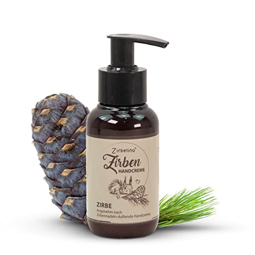ZIRBELINO ZirbenHandcreme - zur täglichen Handpflege - feuchtigkeitsspendend - mit praktischem Pumpspender - 100ml von Zirbelino