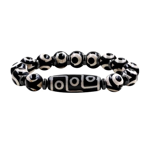 Zircobic Neunäugiges Dzi Buddhistisches Armband | Tibetische Energiearmbänder für Wohlstandsschutz | Tibetisches Glücksschutz-Heilendes Feng Shui Neun-Augen-Dzi-Armband | Segenszauber-Schutz Zircobic Neunäugiges Dzi Buddhistisches Armband | Tibetische Energiearmbänder für Wohlstandsschutz | Tibetisches Glücksschutz-Heilendes Feng Shui Neun-Augen-Dzi-Armband | Segenszauber-Schutz von Zircobic
