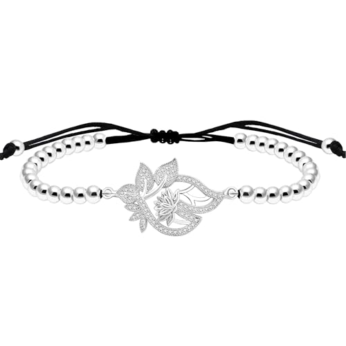 Zircobic Zen-Lotus-Armband | Elegante Armbänder für emotionale Verbindung und Ermutigung | Symbol für spirituelles Wachstum der guten Stimmung | Unterstützt spirituelles Wachstum YA4801 von Zircobic