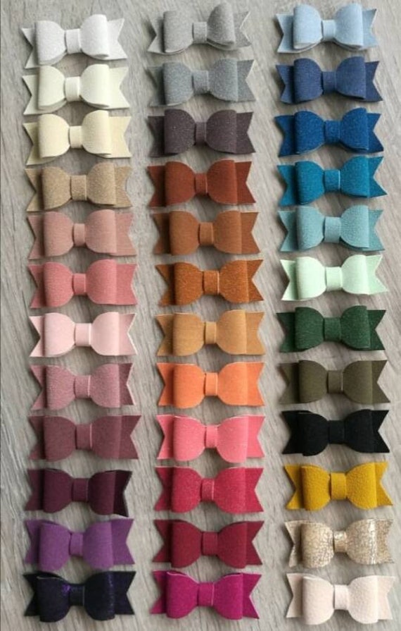 Haarband 35 Farben Haarklip Haarspange Kunstleder Haarband 35 Farben Haarklip Haarspange Kunstleder von Zirkusblau