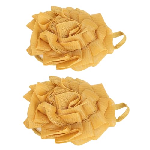 2 Stücke Dusche Luffa Weiche Mesh Haushalt Männer Frauen Körper Zurück Waschen Reinigung Wäscher Ball für Badezimmer von Zisemeil