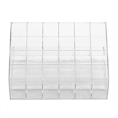 Lippenbalsam-Display-Box, Transparente 24-Gitter-Lippenstift-Halter-Organizer-Display-Ständer, Nagellack-Make-up-Aufbewahrungsbox Lippenbalsam-Display-Box, Transparente 24-Gitter-Lippenstift-Halter-Organizer-Display-Ständer, Nagellack-Make-up-Aufbewahrungsbox von Zisemeil