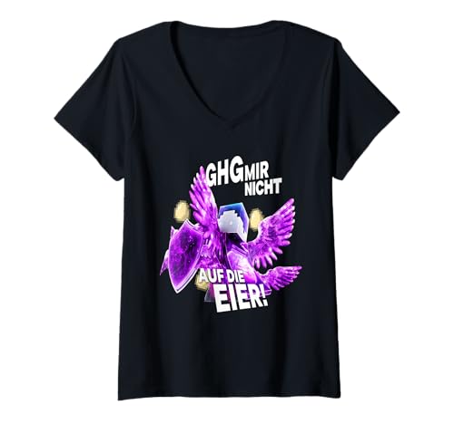 Damen Ghg Mir Nicht Auf Die Eier lustiges Geschenk T-Shirt mit V-Ausschnitt Damen Ghg Mir Nicht Auf Die Eier lustiges Geschenk T-Shirt mit V-Ausschnitt von Zitate Geschenk Freund und Familie