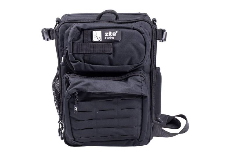 Zite Angelrucksack Sling-Rucksack 2 Tackleboxen 36 x 25 x 13 cm Angeltasche von Zite