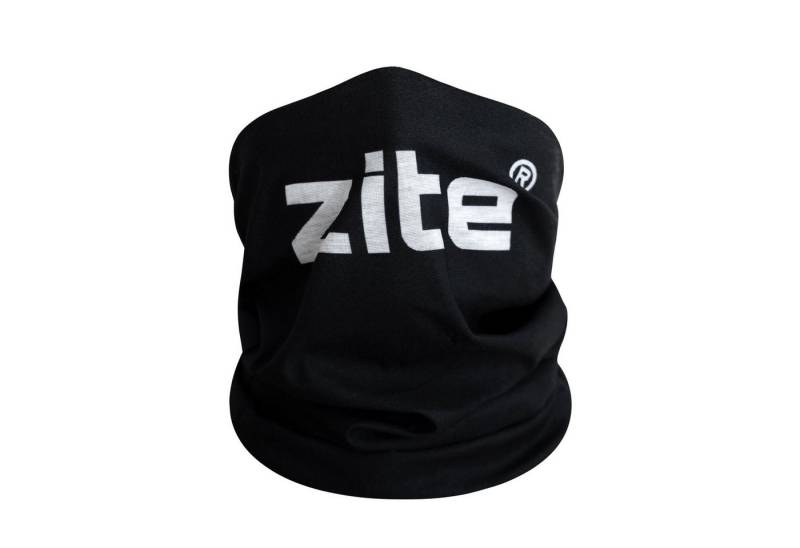 Zite Schal Sommer Schlauchschal Schwarz Luftig Bedrukt mit Logo Atmungsaktiv von Zite