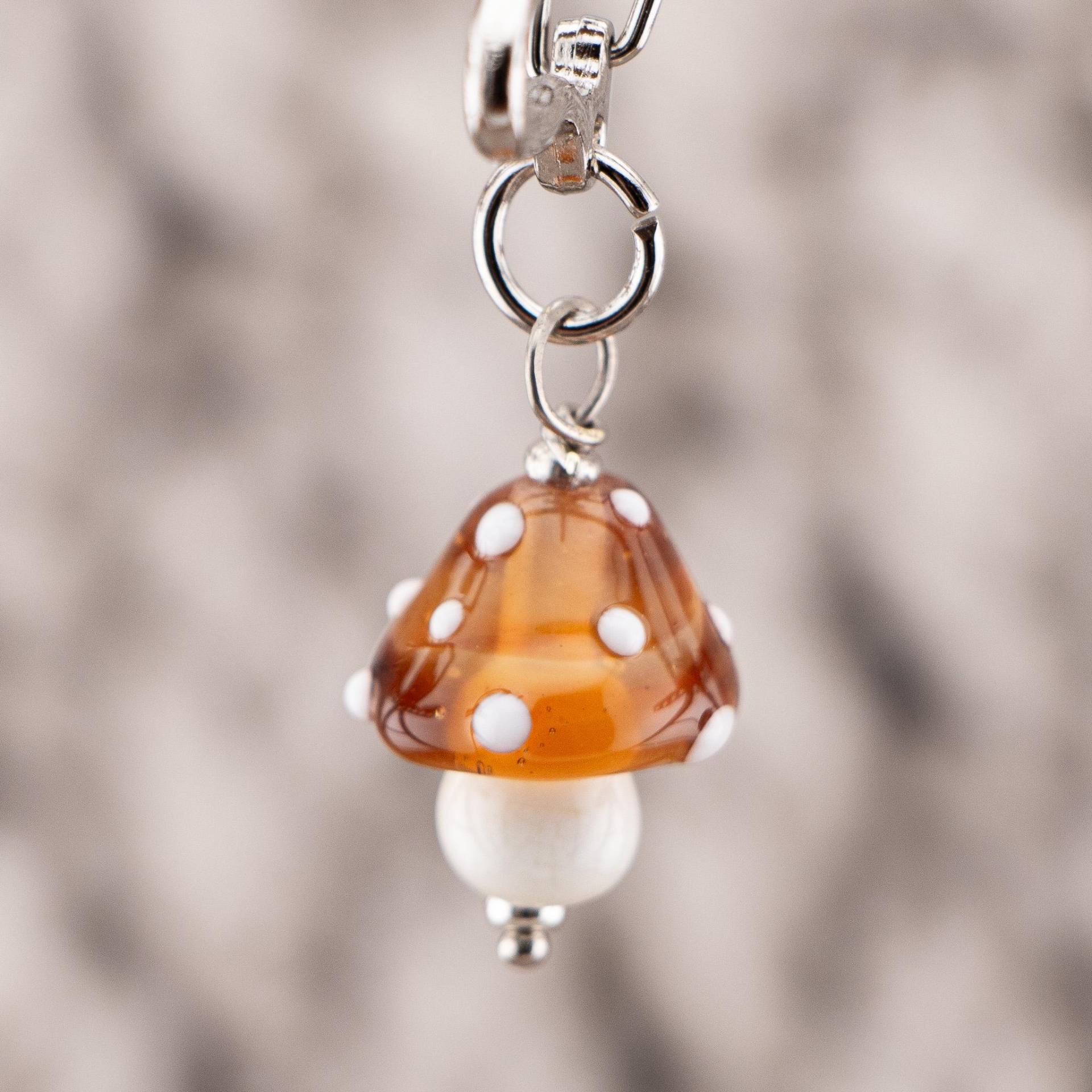Pilz, Anhänger, Hochwertige Handgemachte Glasperlen, Charm, Herbst, Schlüsselanhänger, Taschenanhänger, Lampwork Beads, Geschenk, Dekoration Pilz, Anhänger, Hochwertige Handgemachte Glasperlen, Charm, Herbst, Schlüsselanhänger, Taschenanhänger, Lampwork Beads, Geschenk, Dekoration von ZitroenchenDesign