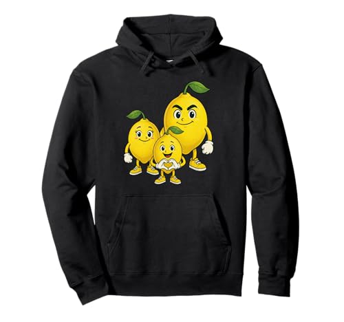 Zitrone mit Herz und Familie | Süße Zitrone mit Mama & Papa Pullover Hoodie von Zitrone Designer Designs