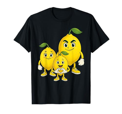 Zitrone mit Herz und Familie | Süße Zitrone mit Mama & Papa T-Shirt von Zitrone Designer Designs