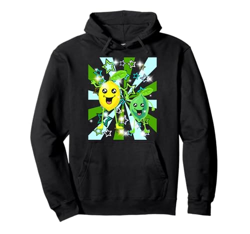 lustig Zitronen Lemone Retro Kinder Mädchen Jungen Obst Pullover Hoodie von Zitronen Zitrone Lemonen Obst Frucht