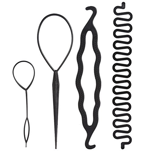 Haarmacher-Zubehör-Werkzeug, Modisches Haarknoten-Maker-Haar-DIY-Twist-Flecht-Styling-Werkzeug Für Mädchen, Frauen-Frisur-Design(1#) von Zixyqol