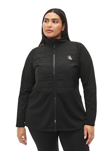 Zizzi Active by Damen Große Größen Sportjacke Steppjacke Größe 42-44 Black von Zizzi