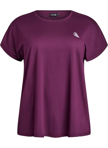 Zizzi Active by Damen Große Größen T-Shirt Kurze Ärmel Größe Gr L Potent Purple von Zizzi