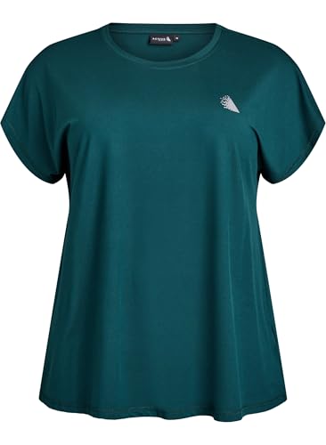 Zizzi Active by Damen Große Größen T-Shirt Kurze Ärmel Größe Gr M Ponderosa Pine von Zizzi