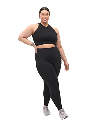 Zizzi Active by Damen Große Größen Trainingstights Cropped Gr. - Plus Size Damen Kleidung 58-60 Black von Zizzi