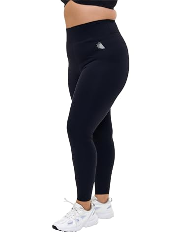 Zizzi Active by Damen Großen Größen Trainingstights 7/8-Länge Größe 42–60 50-52 Black von Zizzi