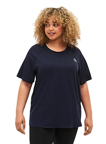 Zizzi Active by Damen Plus Size T-Shirt Rundhals Größe 42-44 Night Sky von Zizzi