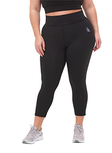 Zizzi Active by Frauen Plus Größe Workout Capris Größen - Plus Size Damenkleidung 54-56 Black von Zizzi