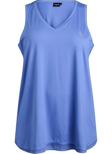 Zizzi Active by Große Größen Damen Trainingstop mit V-Ausschnitt Gr Gr XXL Wedgewood - Plus Size Damen Kleidung Zizzi Active by Große Größen Damen Trainingstop mit V-Ausschnitt Gr Gr XXL Wedgewood - Plus Size Damen Kleidung von Zizzi