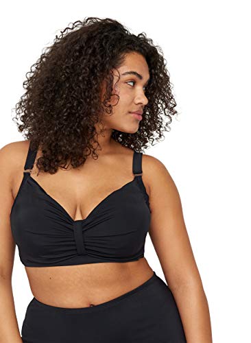 Swim by Zizzi Damen Bikinioberteil, Schwarz (Black 0199), (Herstellergröße:42) von Zizzi