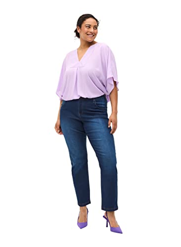 Zizzi Damen Emily Slim Jeans, Blau (Blue 1052), 54 (Herstellergröße: 54/ 78 cm) von Zizzi