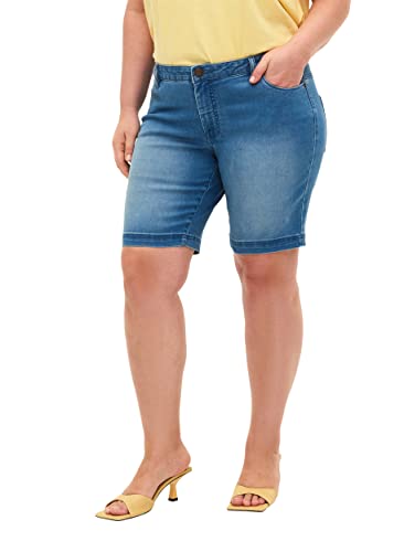 Zizzi Damen Emily Shorts, Blau (Light Blue 1025), W(Herstellergröße: 44) von Zizzi