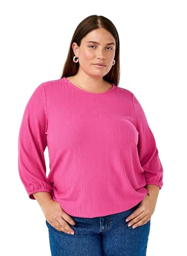 Zizzi Damen Große Größen Bluse Rundhalsausschnitt Struktur 3/4 Ärmel Größe Gr M Raspberry Rose Zizzi Damen Große Größen Bluse Rundhalsausschnitt Struktur 3/4 Ärmel Größe Gr M Raspberry Rose von Zizzi