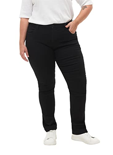 Zizzi Damen Große Größen Emily Jeans Slim Fit Normale Taillenhöhe Gr Gr 42/78 cm Black von Zizzi