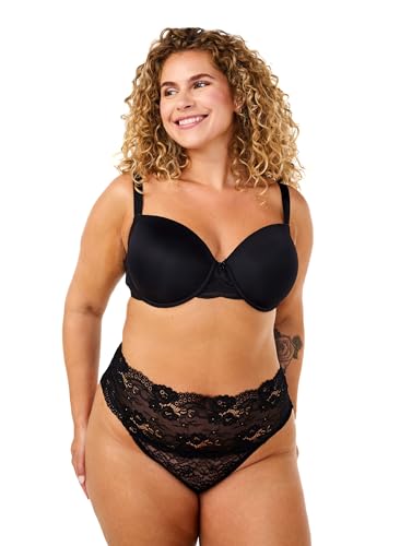 Zizzi Damen Große Größen G-String 2er-Pack Gr Gr 56 Black von Zizzi