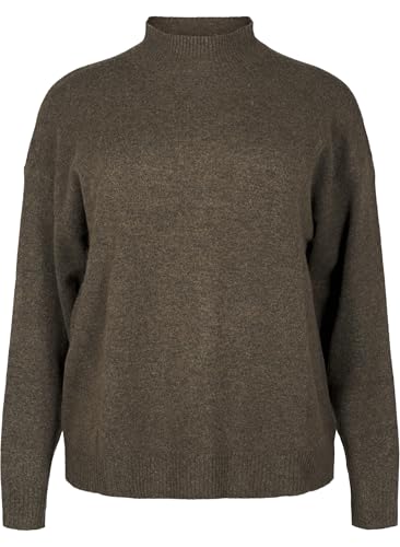Zizzi Damen Große Größen Gestrickte Bluse Wolle Lange Ärmel Größen Gr XL Sea Turtle Mel. von Zizzi