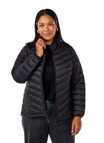 Zizzi Damen Große Größen Jacke Leicht Taschen Größen Gr L Black von Zizzi