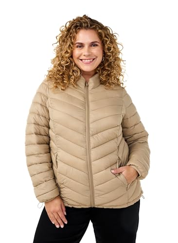 Zizzi Damen Große Größen Jacke Leicht Taschen Größen Gr L Chinchilla von Zizzi