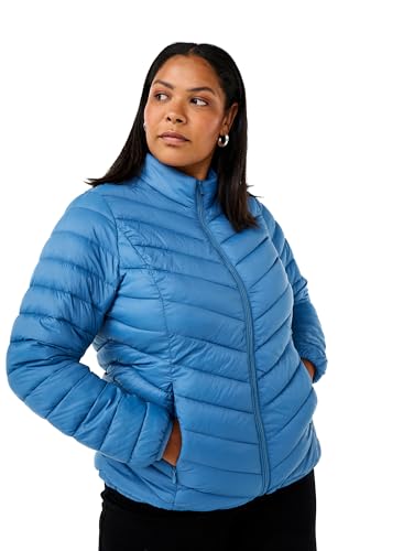 Zizzi Damen Große Größen Jacke Leicht Taschen Größen Gr L Copen Blue von Zizzi