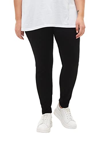 Zizzi Damen Große Größen Jeggings Baumwolle Eng anliegend Gr Gr S / 78 cm Black von Zizzi