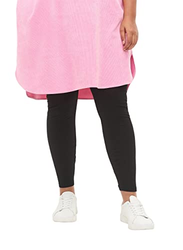 Zizzi Damen Große Größen Leggings Baumwolle Stretch Futter Gr Gr S Black von Zizzi