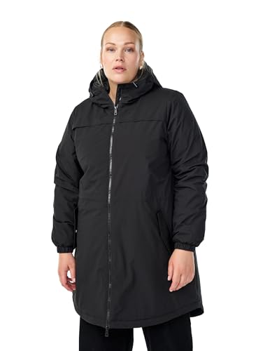 Zizzi Damen Große Größen Parka Kapuze Taschen Reißverschluss Größe Gr XL Black von Zizzi
