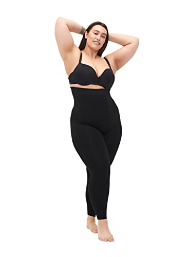 Zizzi Damen Große Größen Shapewear Leggings Hohe Taille Größe 42-46 Black von Zizzi