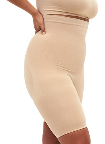 Zizzi Damen Große Größen Shaping Hose Shorts Unterhose Shapewear Gr 52-56 Beige von Zizzi