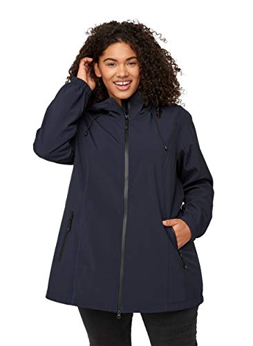 Zizzi Damen Z92383J Jacke, Blau (Night Sky 1496), 42 (Herstellergröße: S) von Zizzi