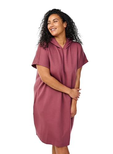 Zizzi Damen Große Größen Sweatkleid Kapuze Taschen Modal Gr. Gr S Rose Brown Zizzi Damen Große Größen Sweatkleid Kapuze Taschen Modal Gr. Gr S Rose Brown von Zizzi
