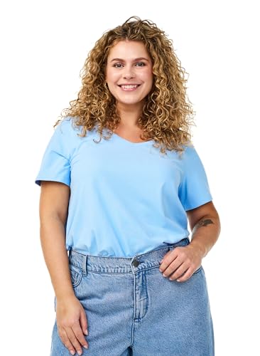 Zizzi Damen Große Größen T-Shirt Basic Baumwolle Kurzarm Kurze Ärmel Gr. Gr L Open Air Zizzi Damen Große Größen T-Shirt Basic Baumwolle Kurzarm Kurze Ärmel Gr. Gr L Open Air von Zizzi