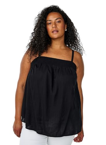 Zizzi Damen Große Größen Trägertop Viskose Träger Größe Gr XL Black von Zizzi