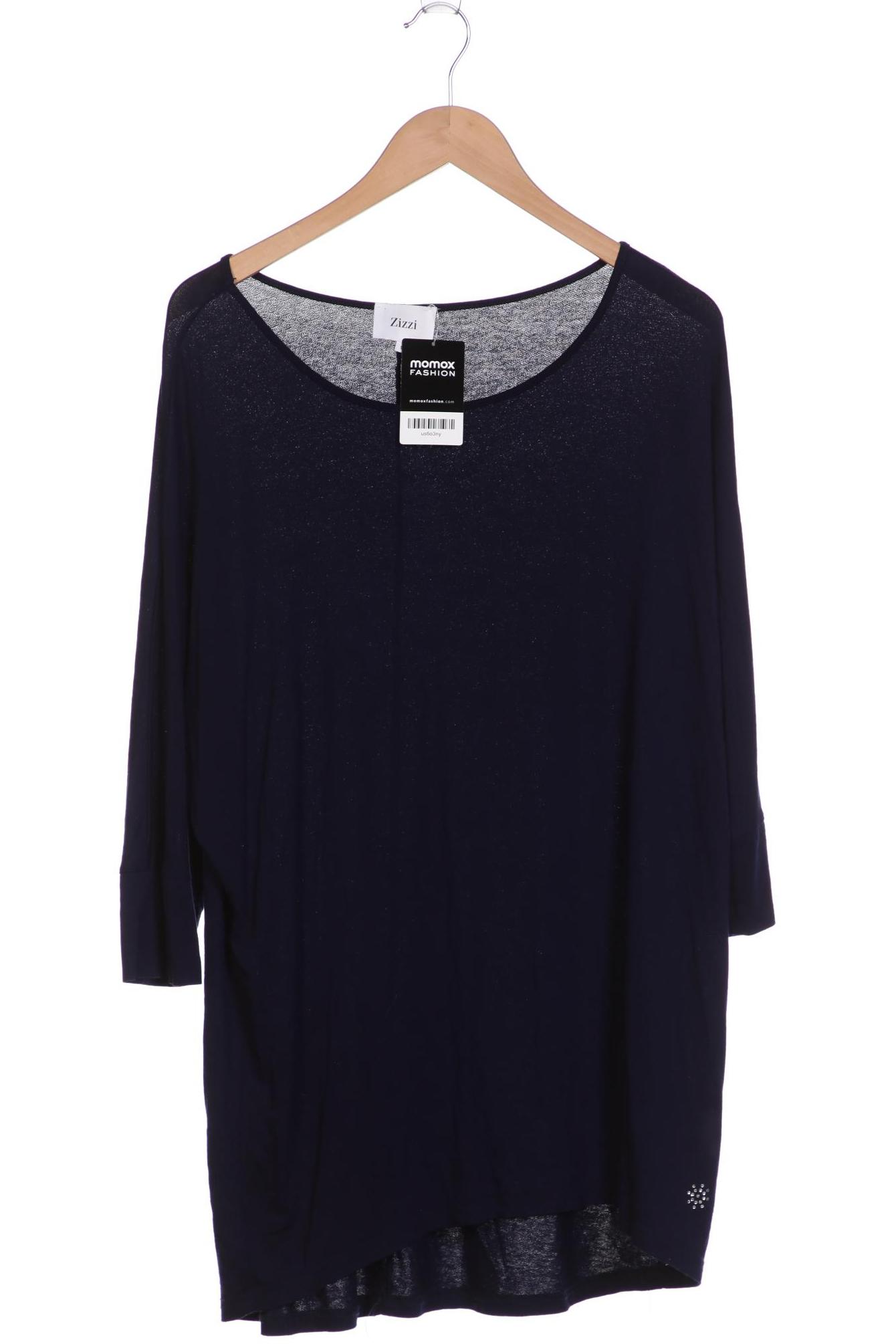 Zizzi Damen Langarmshirt, marineblau von Zizzi