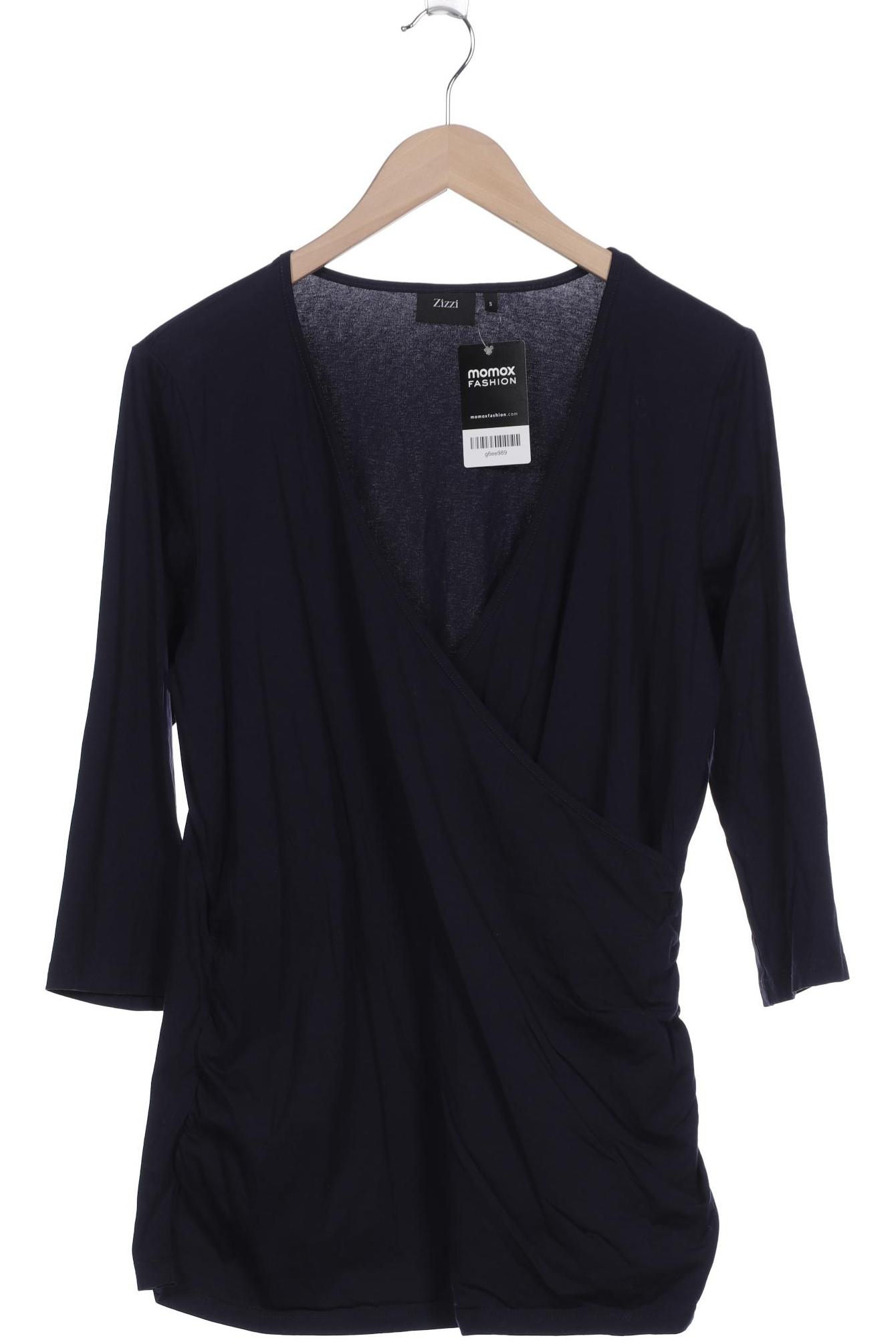 Zizzi Damen Langarmshirt, marineblau von Zizzi