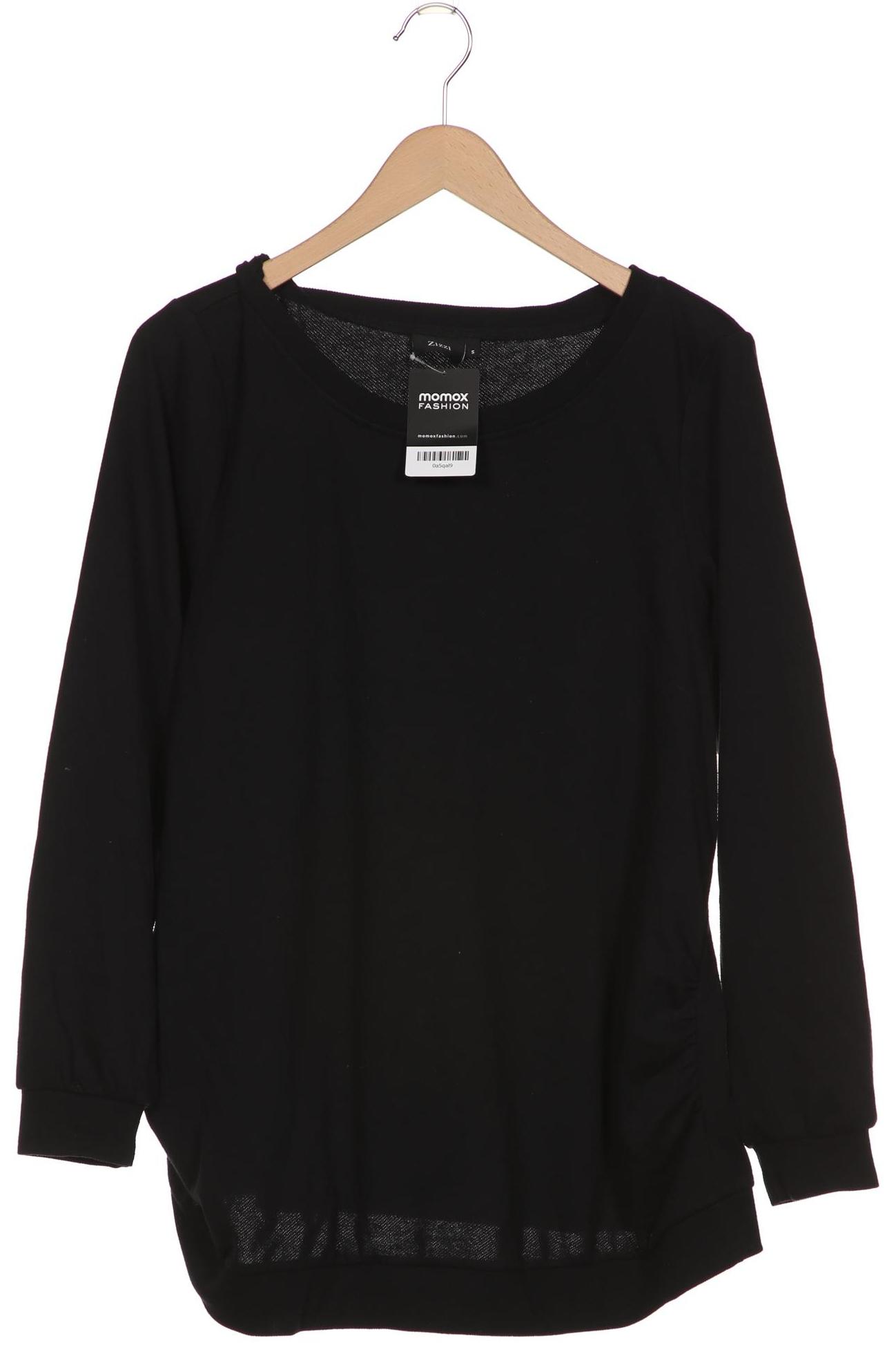 Zizzi Damen Sweatshirt, schwarz, Gr. 36 von Zizzi
