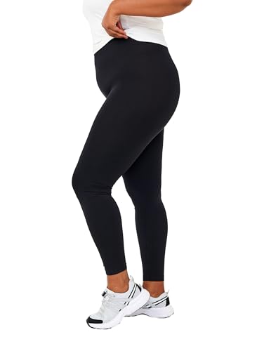 Zizzi Damen große Größen Leggings Nahtlose Basis Gr Gr M Black - Plus Size Damenkleidung von Zizzi