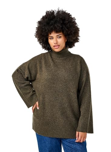Zizzi Damen große Größen Strick Bluse Wolle Rollkragen Pullover Größen Gr M Sea Turtle Mel. von Zizzi