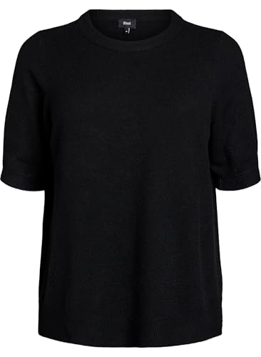 Zizzi Damen große Größen gestrickte Bluse Kurze Ärmel Größe Gr S Black Zizzi Damen große Größen gestrickte Bluse Kurze Ärmel Größe Gr S Black von Zizzi