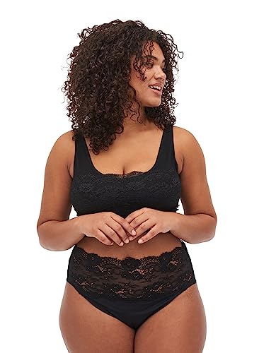 Zizzi Devoted by Damen Große Größen 2er-Pack Höschen Gr. 52 Black von Zizzi