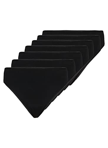 Zizzi Devoted by Frauen Große Größen G-String Baumwolle 7er-Pack Größe Gr 54 Black von Zizzi