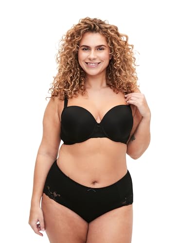 Zizzi Devoted by Große Größen 3er-Pack Hipster-Panty Gr 46 Black von Zizzi